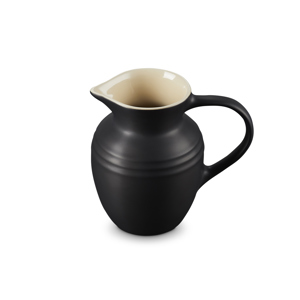 Le Creuset Satin Black Stoneware Breakfast Jug 600ml